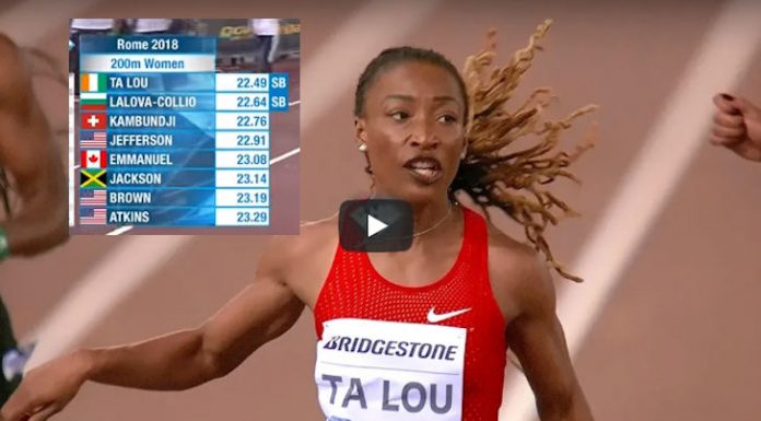 Rome Diamond League 2018 : Marie-Josee Ta Lou remporte les 200m