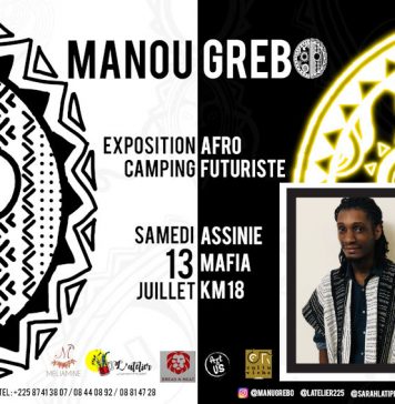Exposition vente de l’artiste Manou Grebo samedi 13 juillet 2019