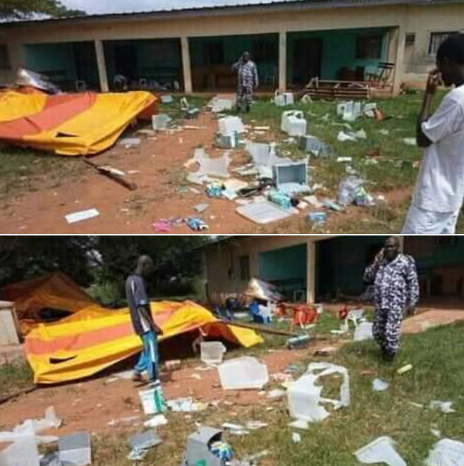 Gboguhé s/p Daloa Y a pas élection,calmement tout est détruit