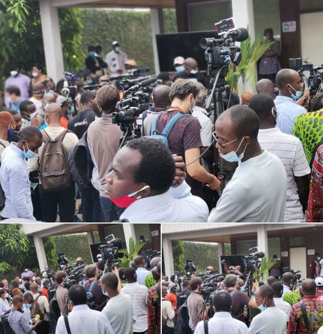 Chez le Président Bédié pour la conférence de presse de l'opposition Ivoirienne.