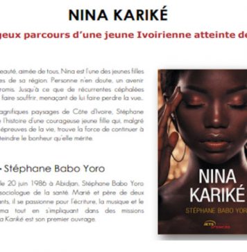 Vient de paraître: NINA KARIKÉ : Le courageux parcours d’une jeune Ivoirienne atteinte de cécité