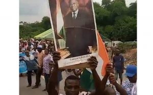 Visite du président Gbagbo au président Bedié à Daoukro