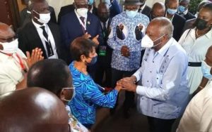 Visite du président Gbagbo au président Bedié à Daoukro