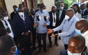 Visite du président Gbagbo au président Bedié à Daoukro