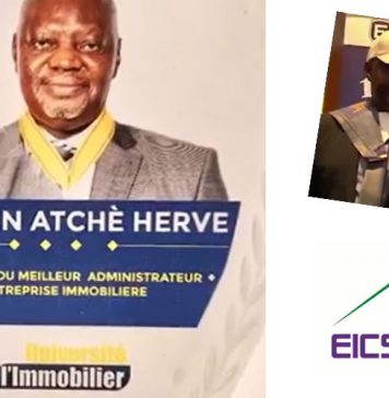 Distinctions honorifiques M. Etchien Hervé, PCA de l’Entreprise EICS SA