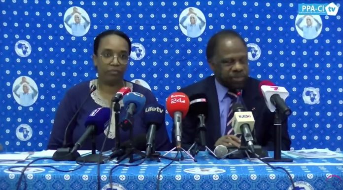 Conférence de presse du PPA-CI relative à la décision du conseil constitutionnel