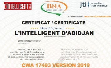 Le quotidien L’Intelligent d’Abidjan obtient la certification Journalism Trust Initiative (JTI)